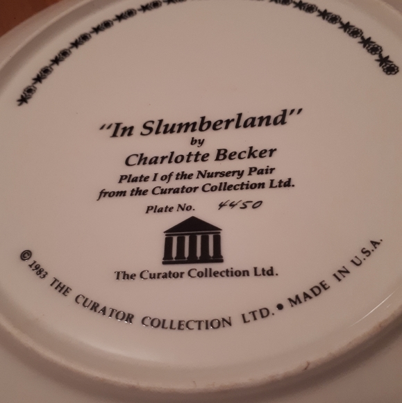 "In Slumberland" Collector Plate - Picture 2 of 6
